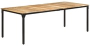 vidaXL Τραπεζαρία 220 x 100 x 76 εκ. από Ακατέργαστο Ξύλο Μάνγκο