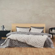 Σεντόνια Φανελένια Abete 15 (Σετ 3τμχ) Greige Kentia Μονό 170x275cm 100% Βαμβάκι