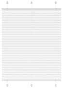 vidaXL Πλισέ περσίδα Λευκό 105x150 cm Πλάτος υφάσματος 104,4 cm