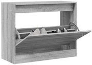 vidaXL Παπουτσοθήκη Γκρι Sonoma 80x34x63 εκ. από Επεξεργ. Ξύλο