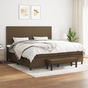 ΚΡΕΒΑΤΙ BOXSPRING ΜΕ ΣΤΡΩΜΑ ΣΚΟΥΡΟ ΚΑΦΕ 200X200 ΕΚ. ΥΦΑΣΜΑΤΙΝΟ 3136544