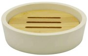 Σαπουνοθήκη 817450 11,3x11,3x2,5cm Beige-Natural Ankor Bamboo-Πολυέστερ