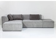 Καναπές Γωνία Infinity Chenille Ottomane Αριστερός Γκρι 302x182x70εκ - Γκρι