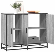 Sideboard Grey Sonoma 94x35x76 cm Ξύλινη κατασκευή - Γκρι