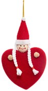 Στολίδι Χριστουγεννιάτικο (14εκ.) A-S Doll Heart 184251