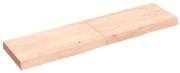 vidaXL Ράφι Τοίχου 120x30x(2-6) εκ. από Ακατέργαστο Μασίφ Ξύλο Δρυός