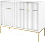 Lh-homefurniture Μπουφές Nova Λευκό+χρυσό 104x39x83cm P_Nova_21sw-g