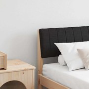 vidaXL Ταπετσαρισμένο κεφαλάρι Μαύρο 180 cm Στερεά ξυλεία πεύκου