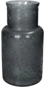 Βάζο Γκρι Ανακυκλωμένο Γυαλί 15x15x28cm - 05150578 - 05150578