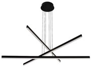 Φωτιστικό Οροφής Τρίφωτο LED Zambelis 1947 Black Matt