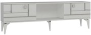 Έπιπλο Τηλεόρασης Madera 475OLV3090 150x29,6x44,6cm White-Silver
