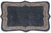 Πατάκι Εισόδου Elegance 407 Classic Border 50X75cm Black-Grey Sdim 50X75