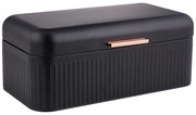 Ψωμιέρα Με Rose Gold Λαβή Μαύρο Μέταλλο 42.2x22.4x17cm ANKOR