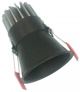Downlight Οροφής Χωνευτό 7,5cm LED 10W IP20 3000K Zambelis-S076-Μαύρο S076