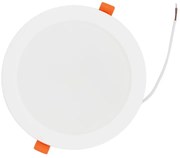 Adeleq Φωτιστικό LED Ψευδοροφής PC Στρόγγυλο 12W 6200K Λευκό 21-912100