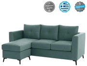 Καναπές Γωνία Ponza HM3251.07 Αναστρέψιμη 200x140x88cm Αλέκιαστο Ύφασμα Mint ΥΦΑΣΜΑ