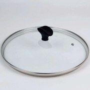 Καπάκι Μαγειρικών Σκευών 9465128003B201 Φ28cm Γυάλινο Black-Clear Glass