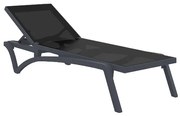 Siesta   Pacific/S* Sun-Lounger Dark Grey  metax-01-00-0846 διάστ.193.0000 x 68.0000 x 35.0000