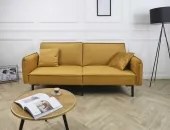 HOME DECO FACTORY ΚΑΝΑΠΈΔΕΣ SOFA BED VELVET GIULIA YELLOW M1 HD0133 43/110/90 NEOPORTAL-3664944552970