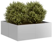 vidaXL Ζαρντινιέρα 80x80x30 εκ. από Γαλβανισμένο Ατσάλι