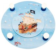 Φωτιστικό Οροφής Μπλε Πειρατικό Καράβι Capt'n Sharky 130797 Elobra-130797-Μπλε 130797