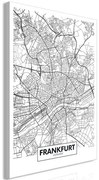 Πίνακας - Map of Frankfurt (1 Part) Vertical - 40x60