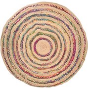 Χαλί Γιούτας 00.02.23555 Multi Round 150X150cm Round