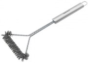Βούρτσα καθαρισμού BBQ Kinghoff KH 1915, 41,5 cm, Εργονομική λαβή, Ατσάλινες τρίχες, Inox