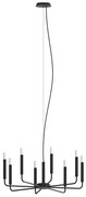 Φωτιστικό Οροφής Orto 11460 73x170cm 10W 8xE14 Black Nowodvorski