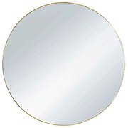 Καθρέπτης Τοίχου Στρογγυλός Esra 1330179 Φ50cm Gold Mirrors &amp; More Μέταλλο,Γυαλί