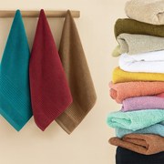 Πετσέτες Μπάνιου (Σετ 3τμχ) Palamaiki Towels Roke 600gsm Πετρόλ