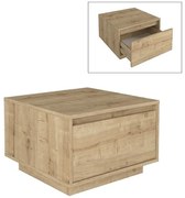 Τραπεζάκι σαλονιού Pura Megapap sapphire oak 60x60x40εκ. GP042-0265,1-GP042-0265,1-Καφέ GP042-0265,1