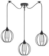 Φωτιστικό Οροφής SE21-BL-B10-BL3-GR2 ADEPT PENDANT Black Metal Grid Pendant+ - 51W - 100W - 77-8755