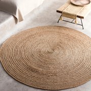 Στρογγυλό Χαλί Καλοκαιρινό (Φ200) Gofis Home Yennefer Jute 259