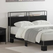 vidaXL Κεφαλάρι Αποθήκης Μαύρη δρυς 135 cm Επεξεργασμένο ξύλο