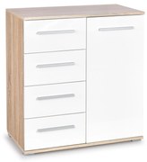 LIMA KM-2 chest, color: sonoma oak / white DIOMMI V-PL-LIMA-KM2-BIAŁY/SONOMA