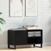 vidaXL Μαύρη Ντουλάπα Δίσκων από Σφένδαμο 84,5x38x48 εκ. Κατεργασμένο Ξύλο