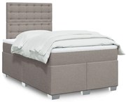 ΚΡΕΒΑΤΙ BOXSPRING ΜΕ ΣΤΡΩΜΑ TAUPE 120X200 ΕΚ. ΥΦΑΣΜΑΤΙΝΟ 3292773