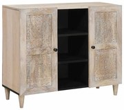 vidaXL Πλαϊνό γραφείο Λευκό 33.5 x 90 x 75 εκ
