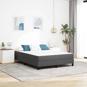 vidaXL Στρώμα Κρεβατιού με στρώμα Γκρι 140 x 190 cm ύφασμα