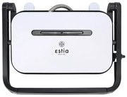 Estia 06-23638 Intense Τοστιέρα 2 Θέσεων Αντικολλητική 32x26,6x11cm 1300W,  Luminus White