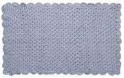 Πατάκι Μπάνιου (60x100) Silk Fashion Πλεκτό Σιέλ