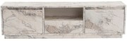 Έπιπλο Tηλεόρασης Vanguard 241NRD1313 160x29,5x42cm Marble Effect White