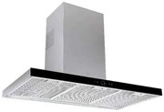 Teka DLH 986 T Ecopower Inox/Μαύρο Κρύσταλλο Απορροφητήρας Καμινάδα Τοίχου 90cm Εγγύηση 2+1 Χρόνια