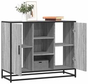 vidaXL Sideboard Γκρι Sonoma 92x35x76 cm Ξύλινο μηχανουργικό ξύλο