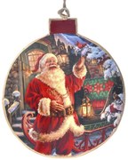 Χριστουγεννιάτικο Στολίδι Αϊ Βασίλης 75720 12x13cm Multi