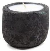 Κεραμικό Κηροπήγιο Mingi Black Spot Gray Medium (13x13x12) Soulworks 0630028