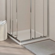 vidaXL Βάση Ντουζιέρας Τετράγωνη Λευκή 80 x 80 εκ. από ABS