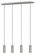 Φωτιστικό Οροφής-Ράγα Marley 75x150x9cm Nickel Mat 312400407 Trio Lighting Metal