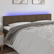 Κεφαλάρι Κρεβατιού LED Taupe 160x5x78/88 εκ. Υφασμάτινο 3121622